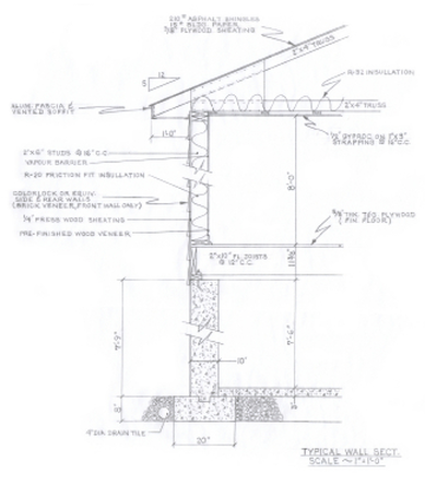Owner Builder - Sample Sectional Drawing