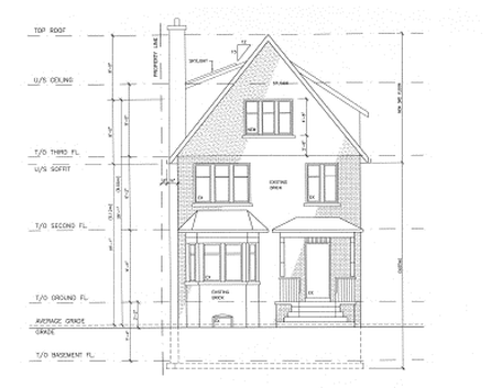 Owner Builder - Sample Elevation Drawing